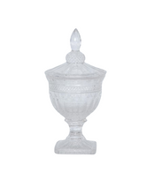 Glaskrukke med låg 39x18 cm